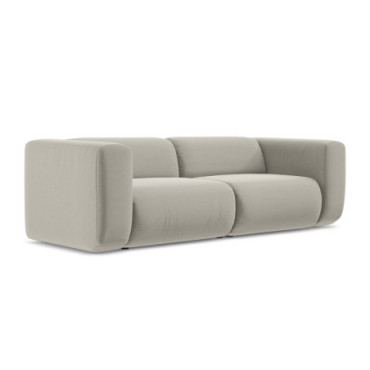 Sofa modulable 3 places Ekahi Velours Pearl