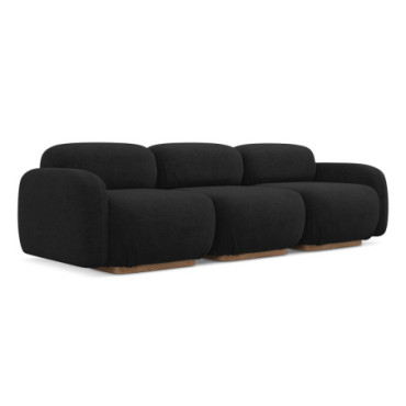 Sofa modulable 4 places Ailani Boucle Anthracite