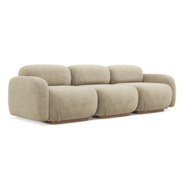 Sofa modulable 4 places Ailani Boucle Beige