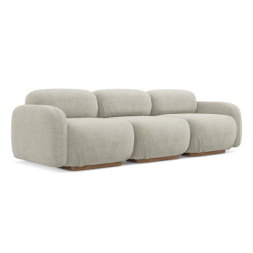 Sofa modulable 4 places Ailani Boucle Light beige