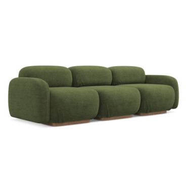 Sofa modulable 4 places Ailani Boucle Olive