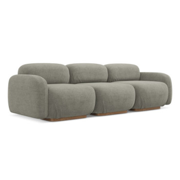 Sofa modulable 4 places Ailani Boucle Taupe