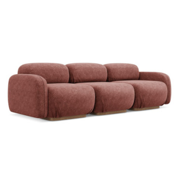 Sofa modulable 4 places Ailani Chenille Muted pink