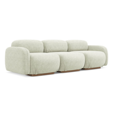 Sofa modulable 4 places Ailani Chenille White