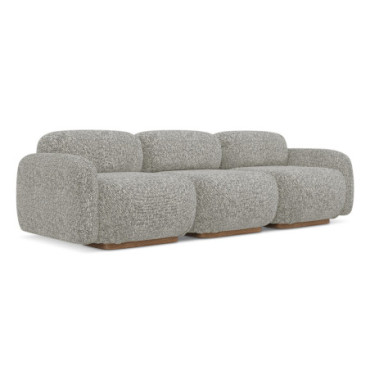 Sofa modulable 4 places Ailani Tissu Dark beige