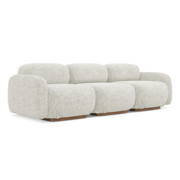 Sofa modulable 4 places Ailani Tissu Light beige