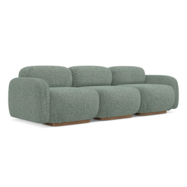 Sofa modulable 4 places Ailani Tissu Light green