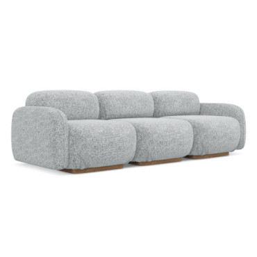 Sofa modulable 4 places Ailani Tissu Silver