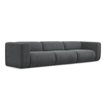 Sofa modulable 4 places Ekahi Chenille Graphite