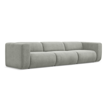 Sofa modulable 4 places Ekahi Chenille Taupe