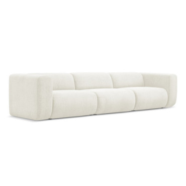 Sofa modulable 4 places Ekahi Chenille White