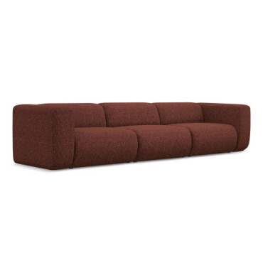 Sofa modulable 4 places Ekahi Tissu Burgundy