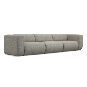 Sofa modulable 4 places Ekahi Tissu Dark beige