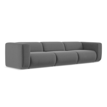 Sofa modulable 4 places Ekahi Velours Gray