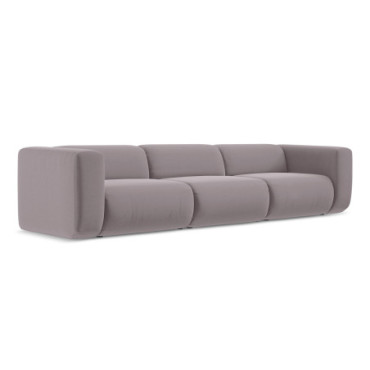 Sofa modulable 4 places Ekahi Velours Lavender