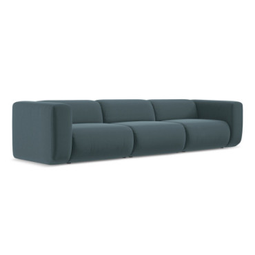 Sofa modulable 4 places Ekahi Velours Marine