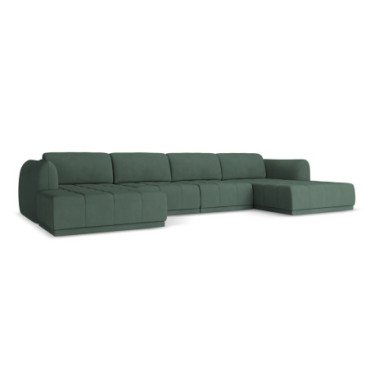 Sofa Panoramic d'angle Hoku Chenille Green