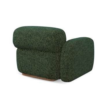 Module de canapé accoudoir Ailani - 95x95x73 Tissu Green