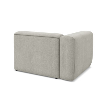 Module de canapé accoudoir Ekahi - 114x89x70 Chenille Beige