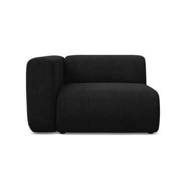 Module de canapé accoudoir Ekahi - 114x89x70 Chenille Black