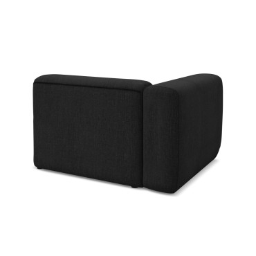 Module de canapé accoudoir Ekahi - 114x89x70 Chenille Black