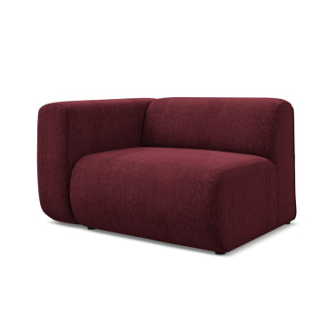 Module de canapé accoudoir Ekahi - 114x89x70 Chenille Claret