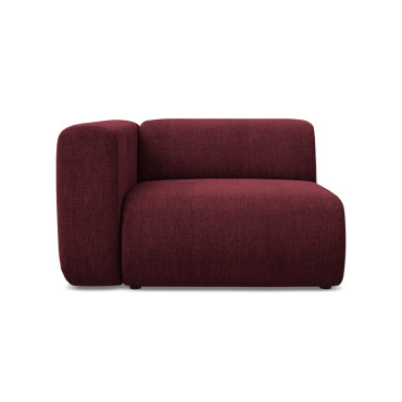 Module de canapé accoudoir Ekahi - 114x89x70 Chenille Claret