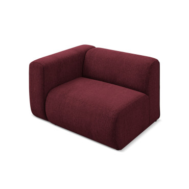 Module de canapé accoudoir Ekahi - 114x89x70 Chenille Claret