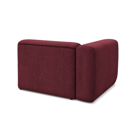 Module de canapé accoudoir Ekahi - 114x89x70 Chenille Claret