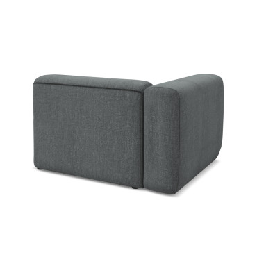 Module de canapé accoudoir Ekahi - 114x89x70 Chenille Graphite