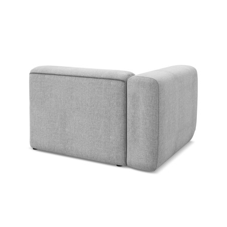 Module de canapé accoudoir Ekahi - 114x89x70 Chenille Light gray