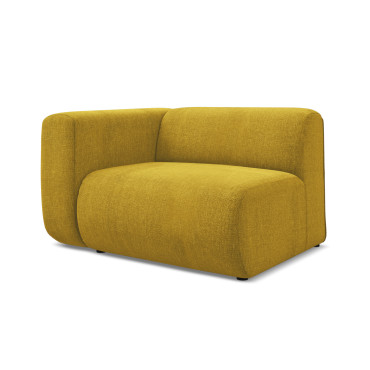 Module de canapé accoudoir Ekahi - 114x89x70 Chenille Mustard