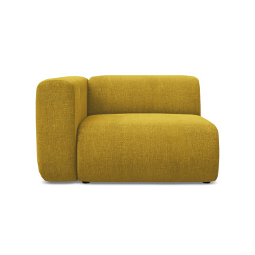 Module de canapé accoudoir Ekahi - 114x89x70 Chenille Mustard