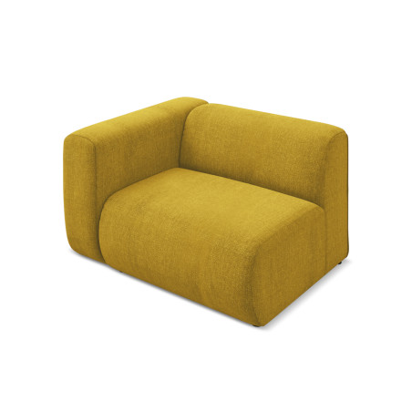 Module de canapé accoudoir Ekahi - 114x89x70 Chenille Mustard