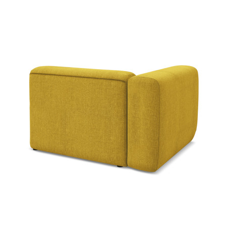 Module de canapé accoudoir Ekahi - 114x89x70 Chenille Mustard