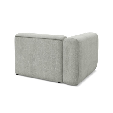 Module de canapé accoudoir Ekahi - 114x89x70 Chenille Taupe