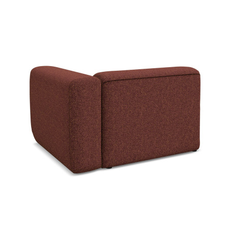 Module de canapé accoudoir Ekahi - 114x89x70 Tissu Burgundy