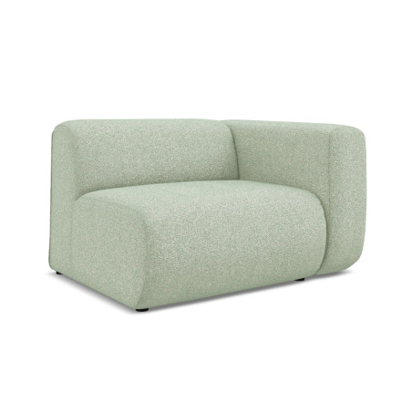 Module de canapé accoudoir Ekahi - 114x89x70 Tissu Light green