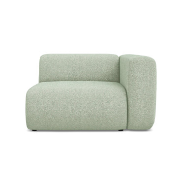 Module de canapé accoudoir Ekahi - 114x89x70 Tissu Light green