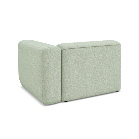 Module de canapé accoudoir Ekahi - 114x89x70 Tissu Light green