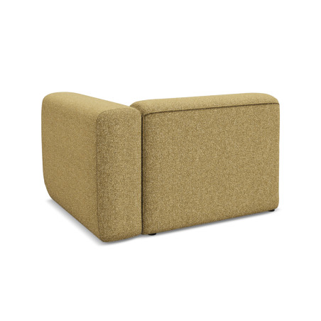 Module de canapé accoudoir Ekahi - 114x89x70 Tissu Mustard