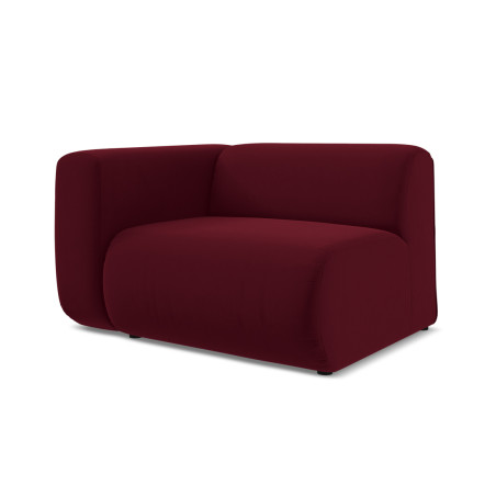 Module de canapé accoudoir Ekahi - 114x89x70 Velours Burgundy