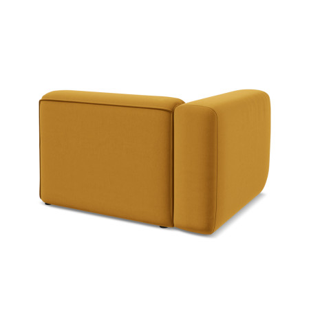 Module de canapé accoudoir Ekahi - 114x89x70 Velours Mustard