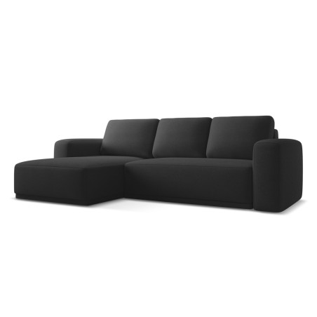 Sofa d'angle convertible Kaila Tissu Anthracite