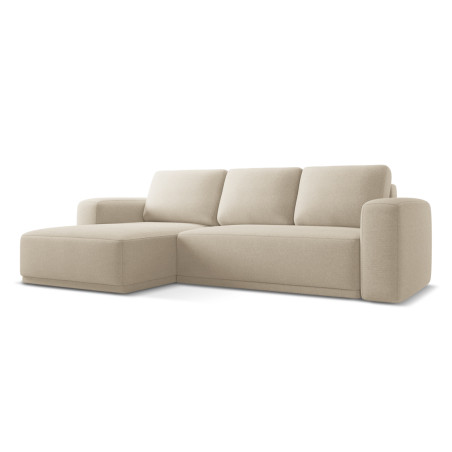 Sofa d'angle convertible Kaila Tissu Dark beige