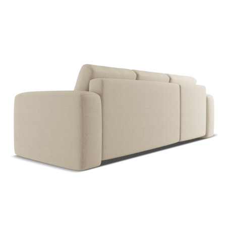 Sofa d'angle convertible Kaila Tissu Dark beige