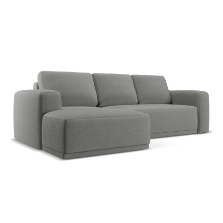 Sofa d'angle convertible Kaila Tissu Elephant