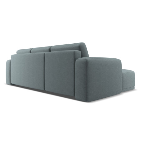 Sofa d'angle convertible Kaila Tissu Jeans