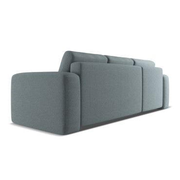 Sofa d'angle convertible Kaila Tissu Jeans