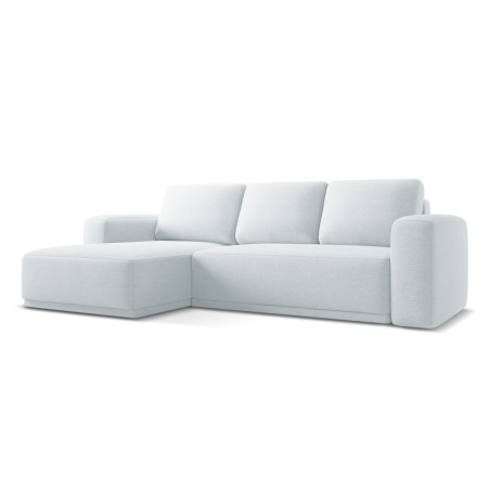 Sofa d'angle convertible Kaila Tissu Light blue